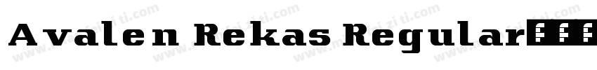 Avalen Rekas Regular字体转换